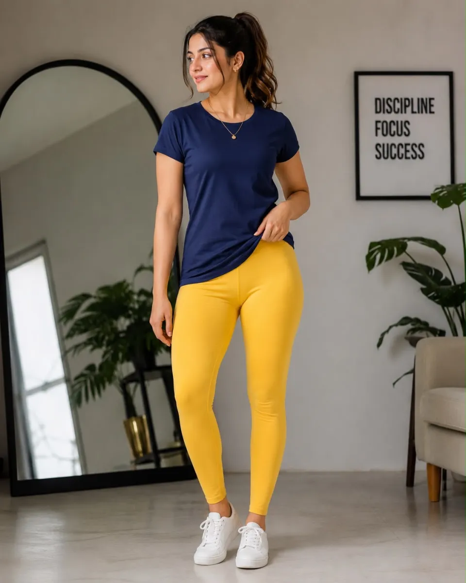 PREMIUM BIO WASH ANKLE LEGGINGS VELORA Thumbnail