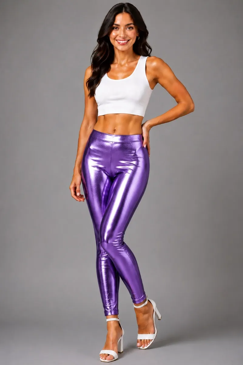 SHIMMER ANKLE FIT LEGGINGS FOR VELORA Thumbnail